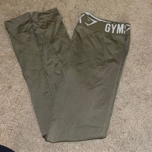 Khaki gymshark fit leggings